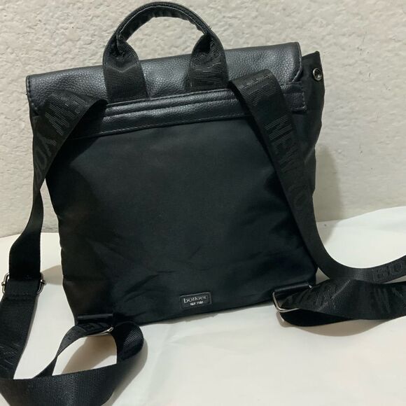 Botkier Mini Black Faux Leather Nylon Backpack main image 11